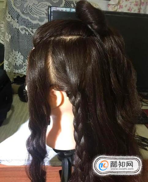 扎美丽的古装头发优质